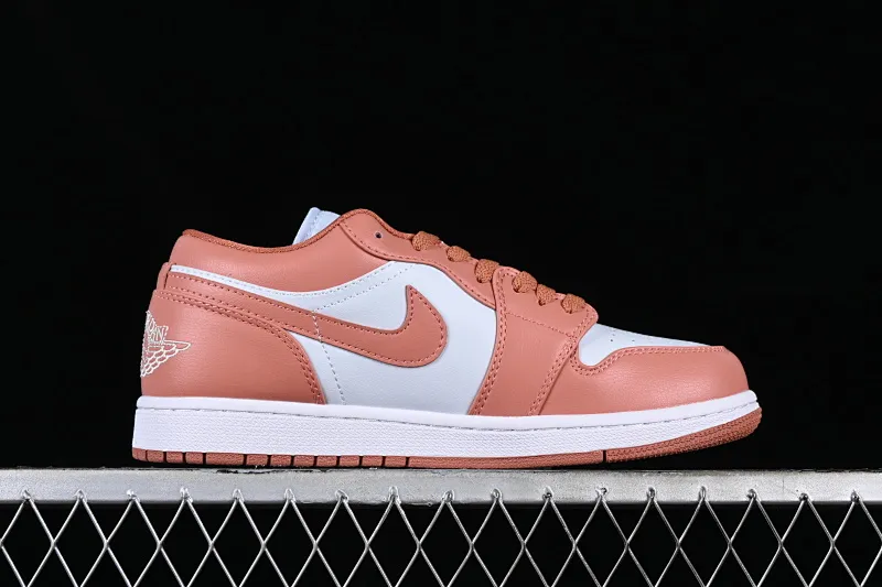 All categories Air Jordan Jordan series basketball shoes Air Jordan 1 Low Z version Air Jordan 1 Low AJ1 Joe 1 white and pink cultural low-top casual sneakers DC0774-080